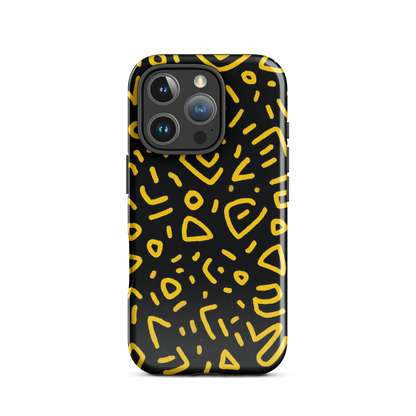Retro scribbles phone case | Bold retro design NZ