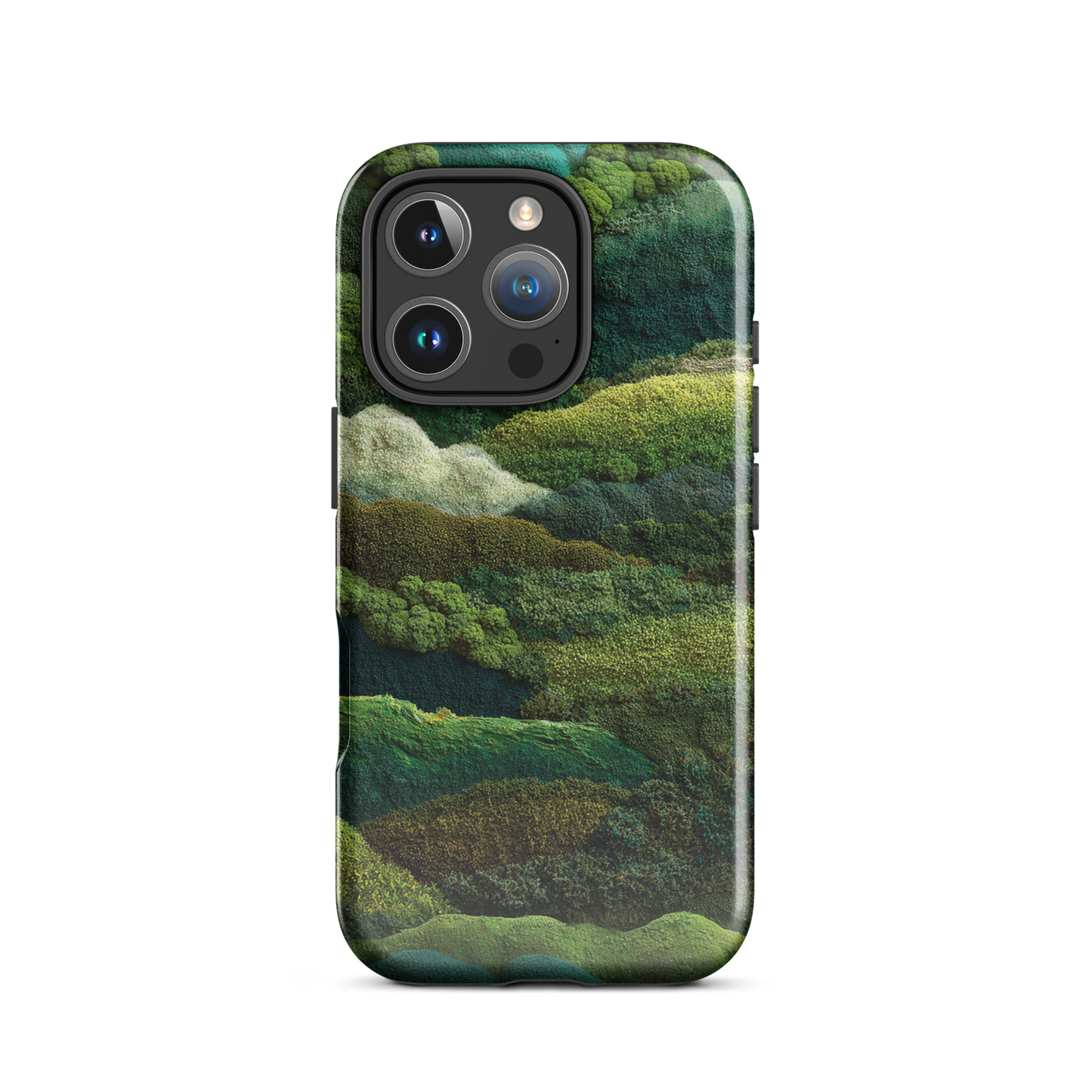 Verdant layers phone case | Abstract green design NZ
