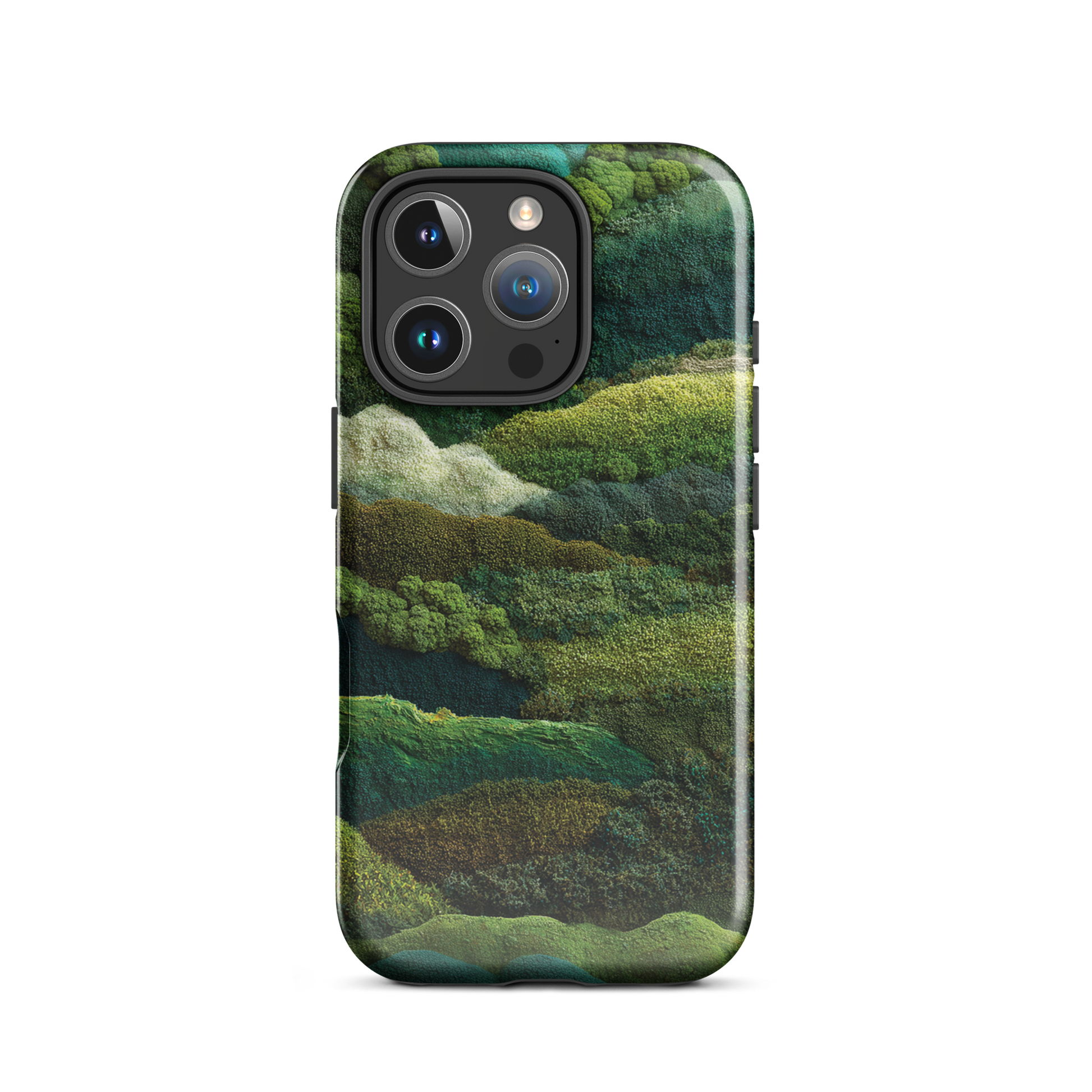 Verdant layers phone case | Abstract green design NZ