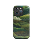 Verdant layers phone case | Abstract green design NZ