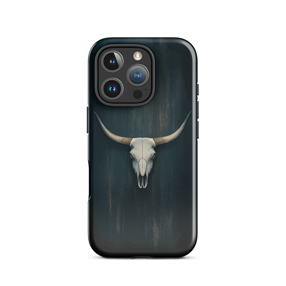 'Longhorn' iPhone 16 Pro tough phone case - protective glossy case NZ Australia