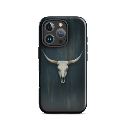 'Longhorn' iPhone 16 Pro tough phone case - protective glossy case NZ Australia