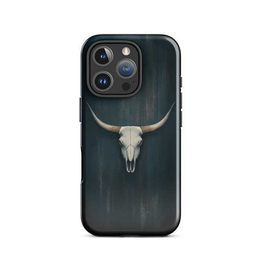 'Longhorn' iPhone 16 Pro tough phone case - protective glossy case NZ Australia