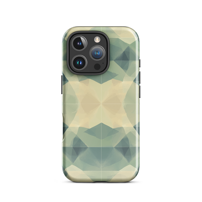 'Symmetry' iPhone 16 Pro tough phone case - protective glossy case NZ Australia