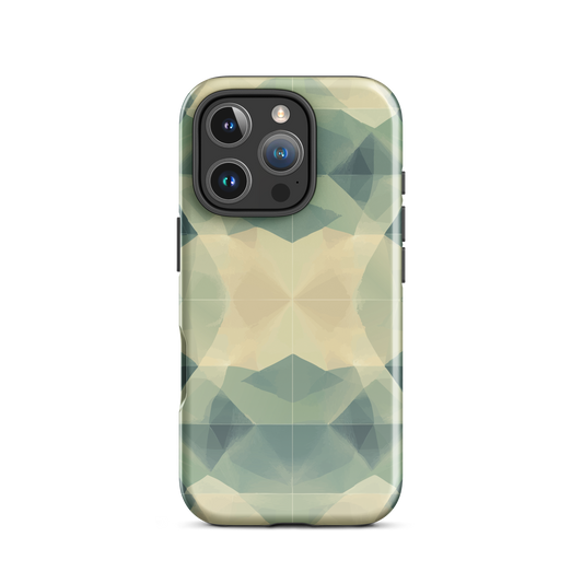 'Symmetry' iPhone 16 Pro tough phone case - protective glossy case NZ Australia