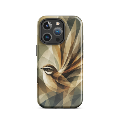 'Fantail' iPhone 16 Pro tough phone case - protective glossy case NZ Australia