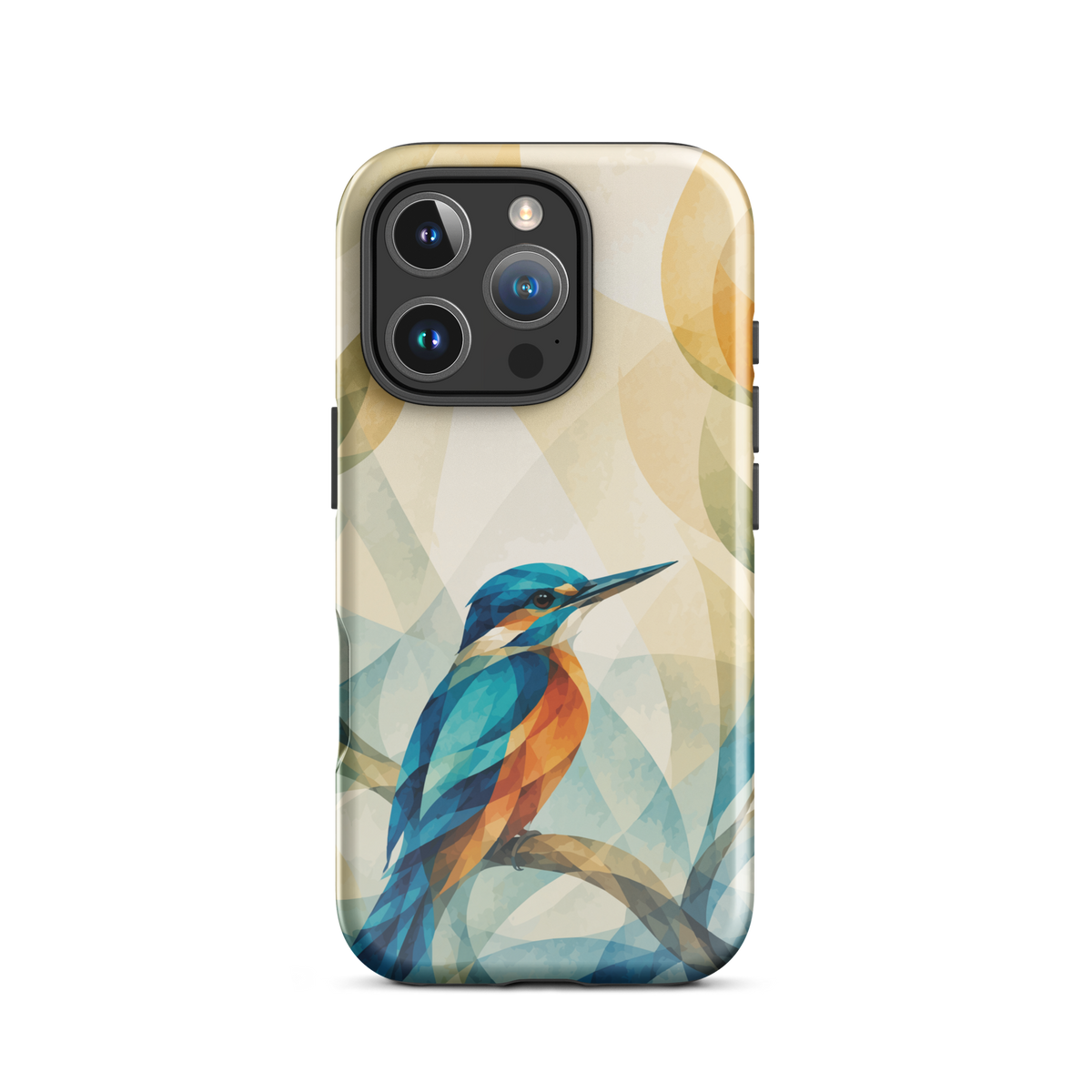 'Kōtare' iPhone 16 Pro tough phone case - protective glossy case NZ Australia