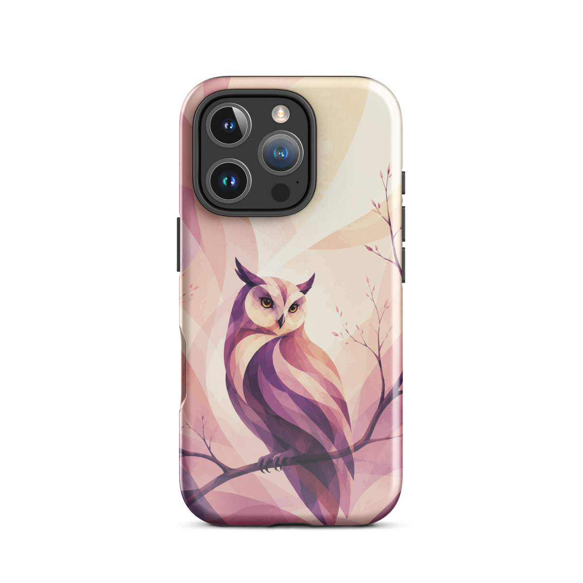 'Ruru' iPhone 16 Pro tough phone case - protective glossy case NZ Australia
