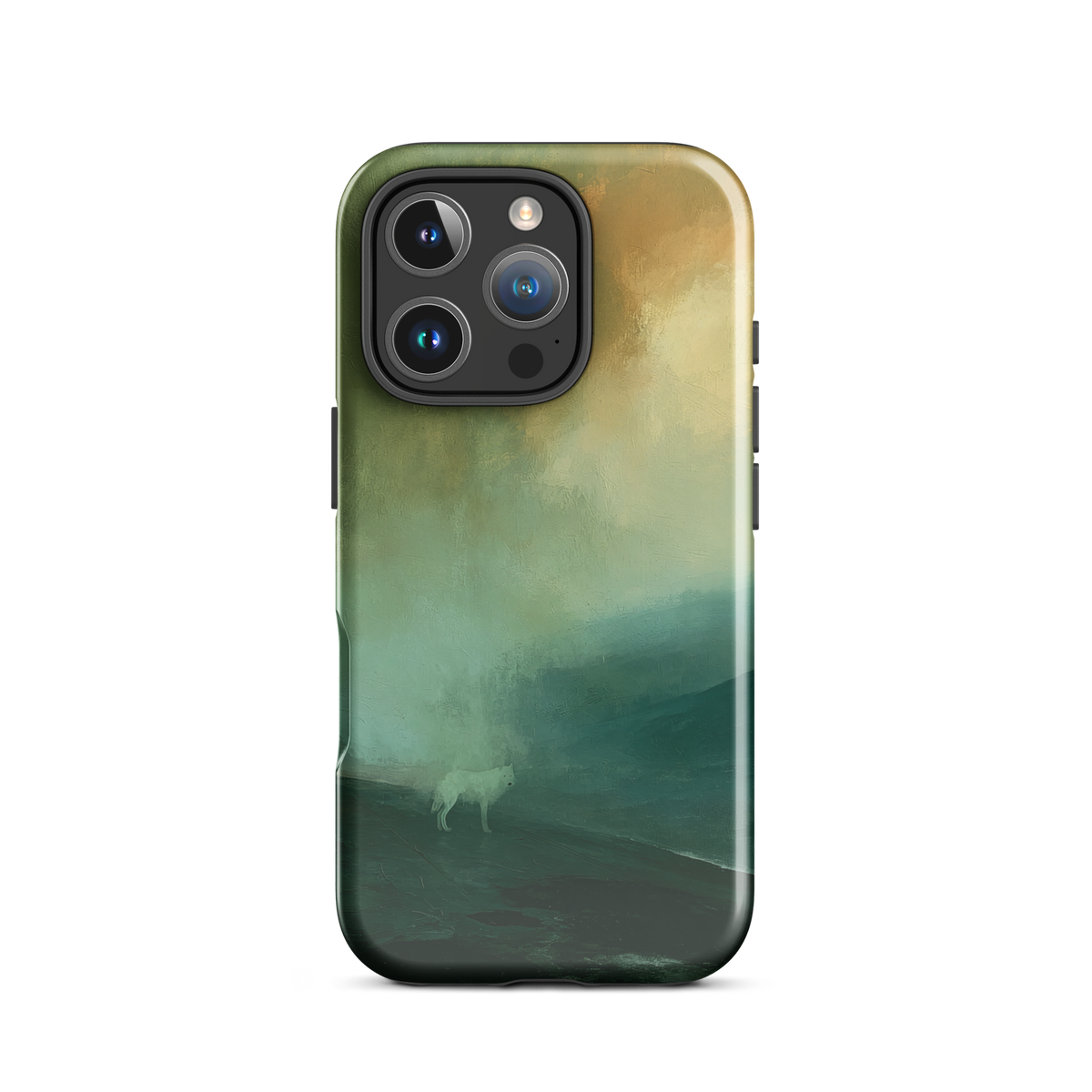 'Acid Rain' iPhone 16 Pro tough phone case - protective glossy case NZ Australia