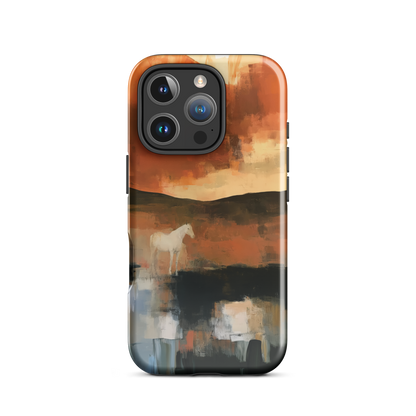 'Ember Fields' iPhone 16 Pro tough phone case - protective glossy case NZ Australia