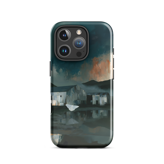 'Evening Flight' iPhone 16 Pro tough phone case - protective glossy case NZ Australia