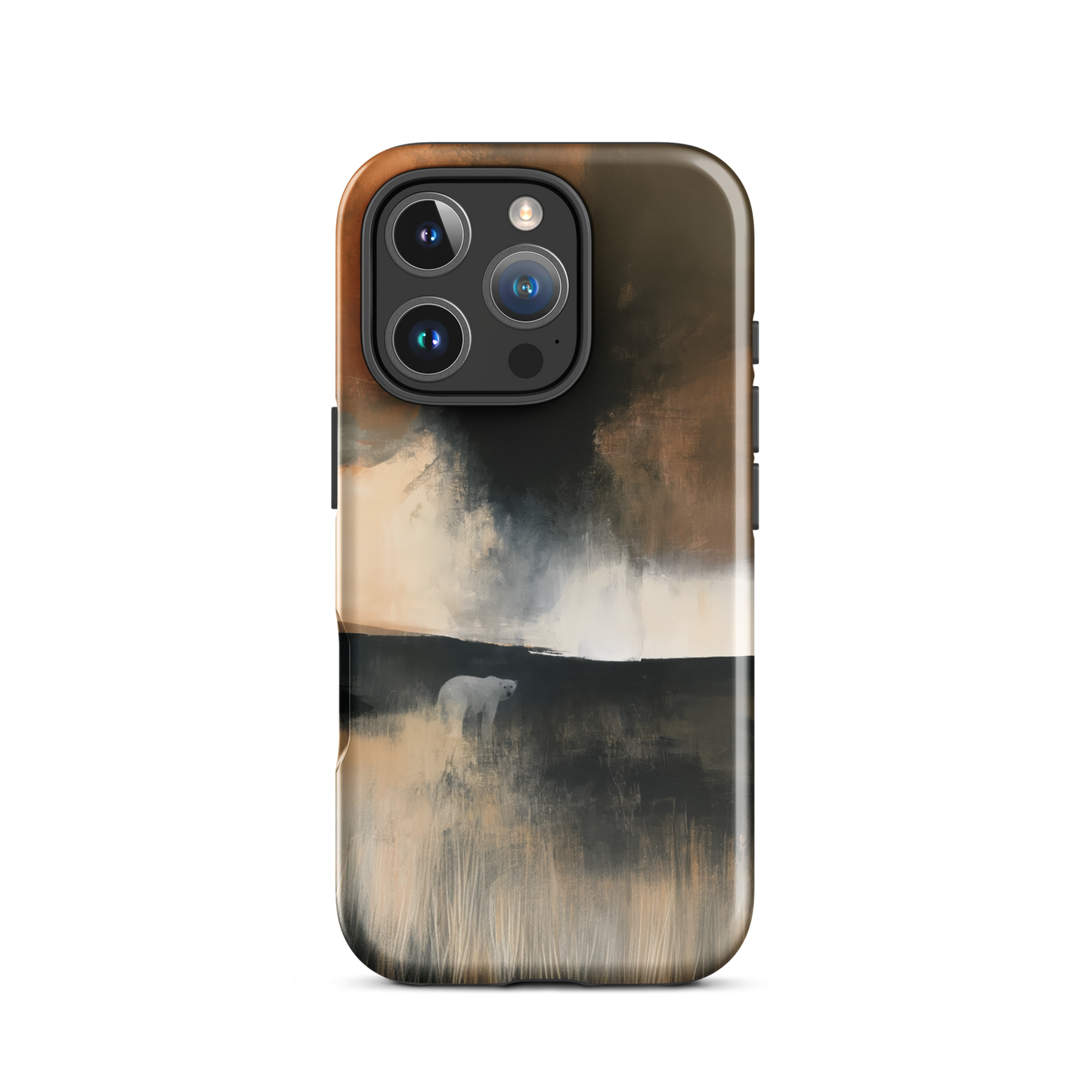 'Black Star' iPhone 16 Pro tough phone case - protective glossy case NZ Australia