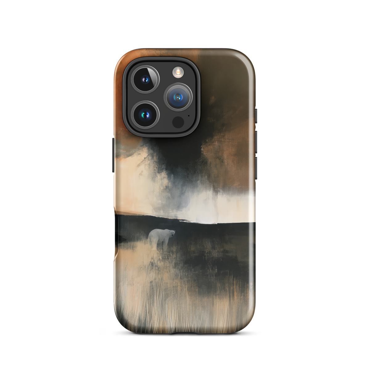 'Black Star' iPhone 16 Pro tough phone case - protective glossy case NZ Australia