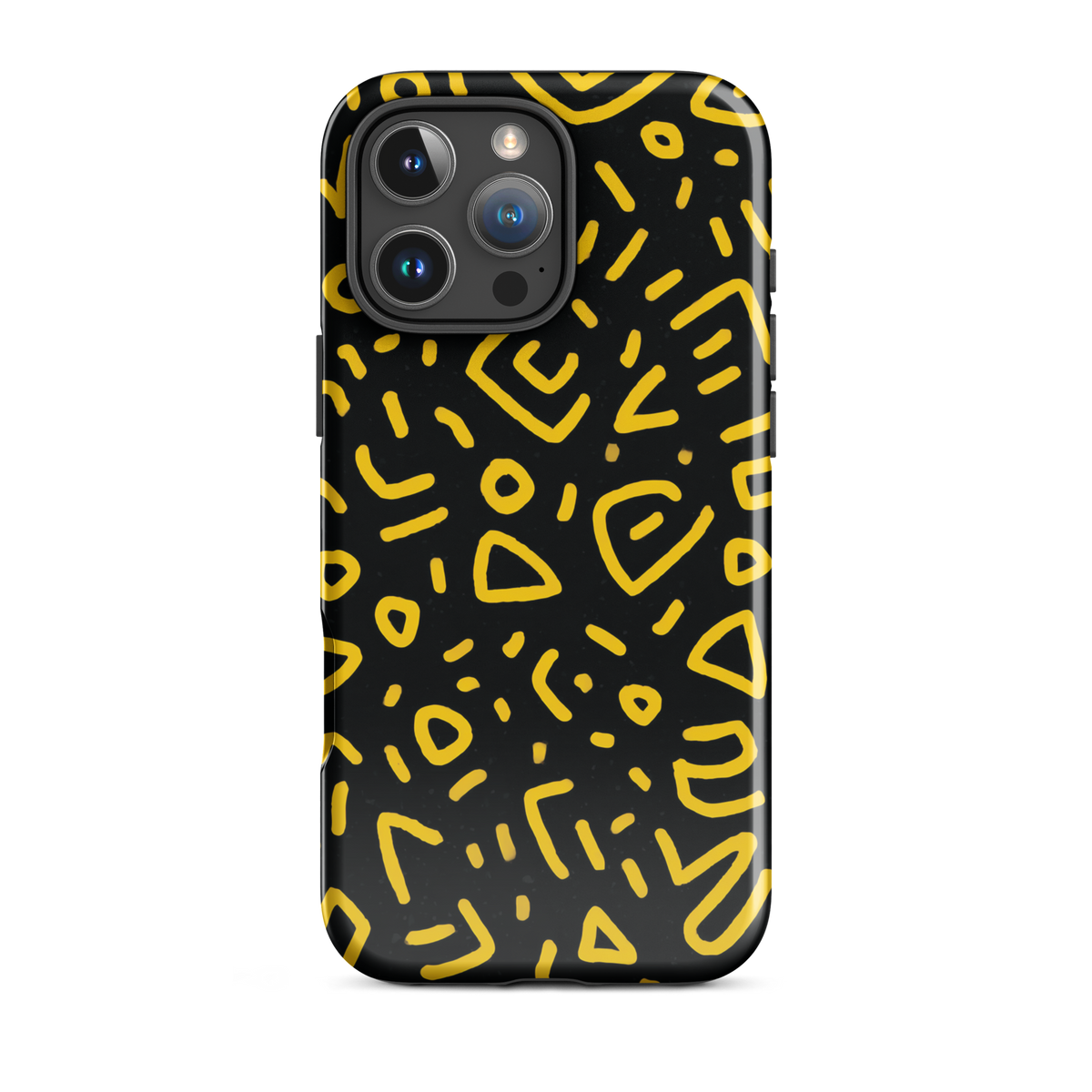 Retro scribbles phone case | Bold retro design NZ