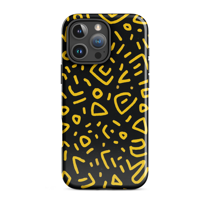 Retro scribbles phone case | Bold retro design NZ