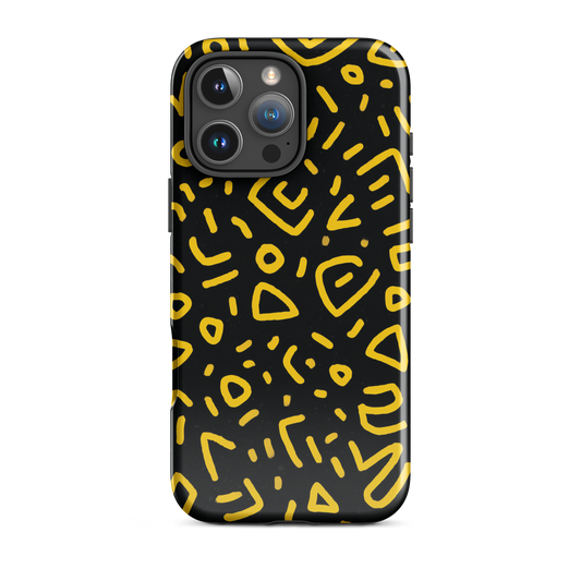 Retro scribbles phone case | Bold retro design NZ