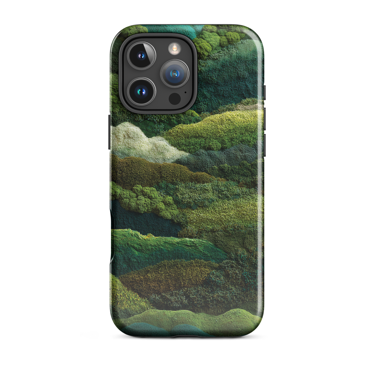 Verdant layers phone case | Abstract green design NZ