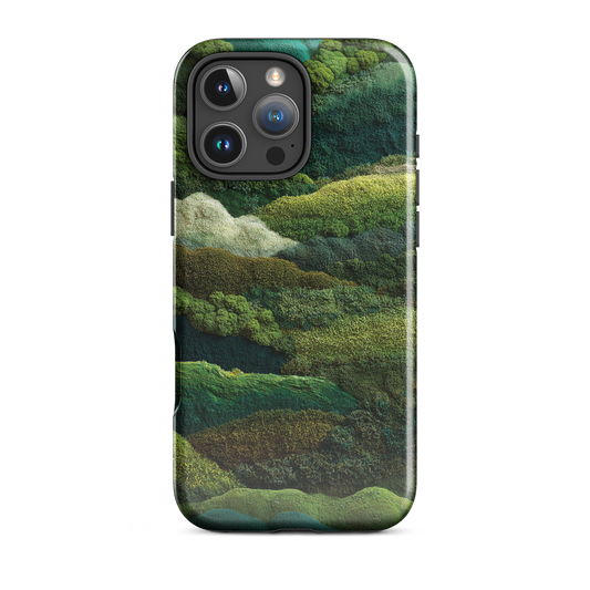 Verdant layers phone case | Abstract green design NZ