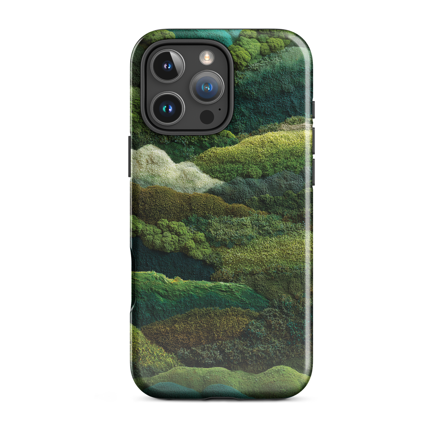 Verdant layers phone case | Abstract green design NZ