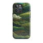 Verdant layers phone case | Abstract green design NZ
