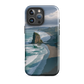 Piha Beach Lion Rock designer phone case with turquoise waves and dramatic NZ coastline