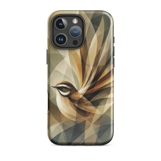 'Fantail' iPhone 16 Pro Max tough phone case - protective glossy case NZ Australia