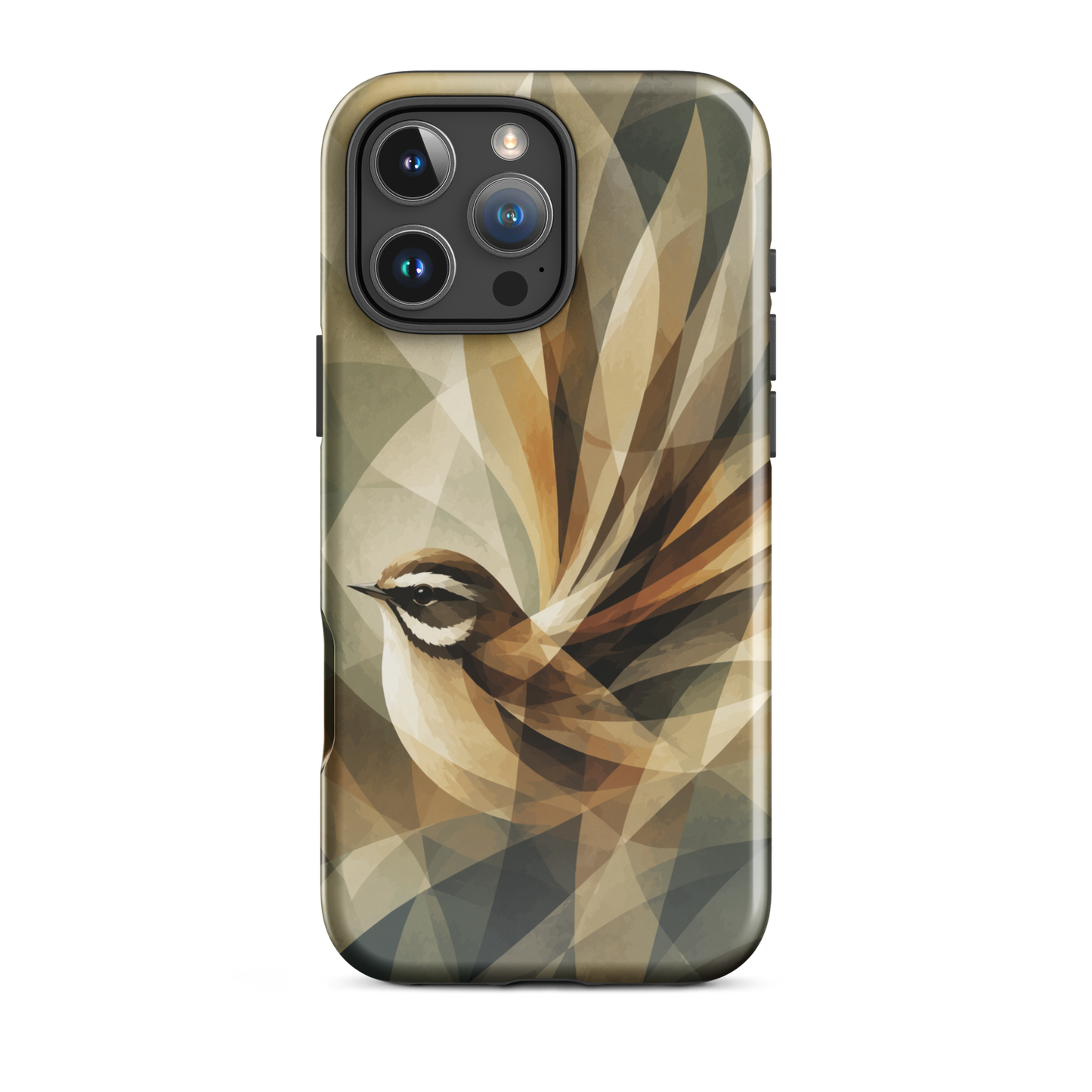 'Fantail' iPhone 16 Pro Max tough phone case - protective glossy case NZ Australia