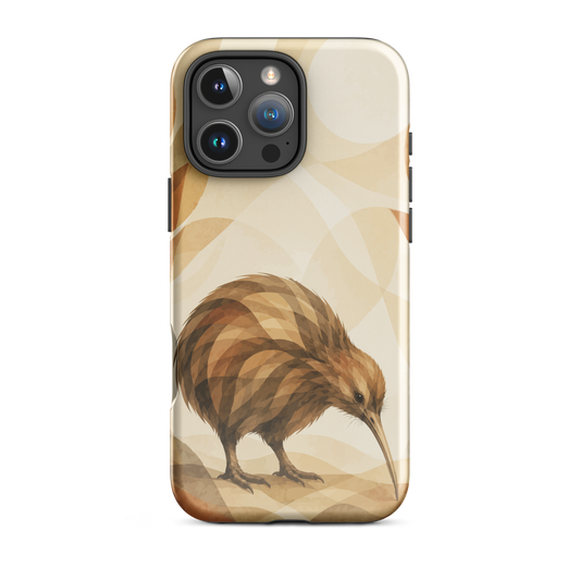 'Kiwi' iPhone 16 Pro Max tough phone case - protective glossy case NZ Australia