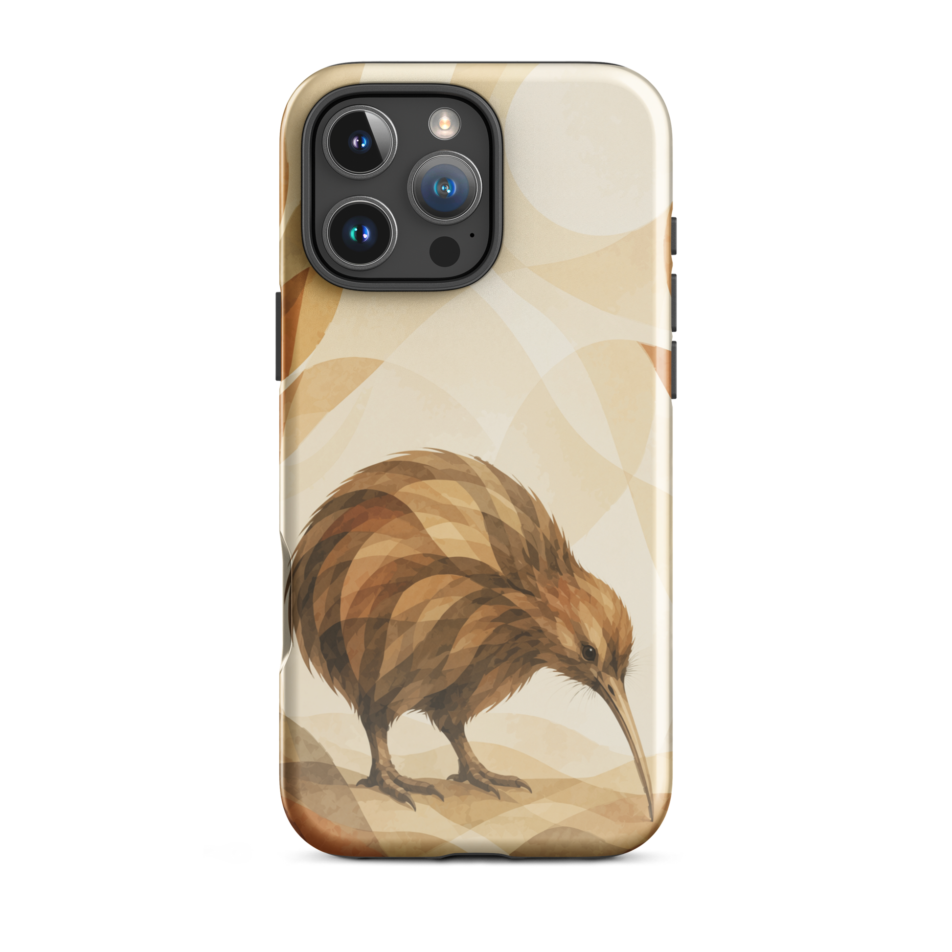 'Kiwi' iPhone 16 Pro Max tough phone case - protective glossy case NZ Australia