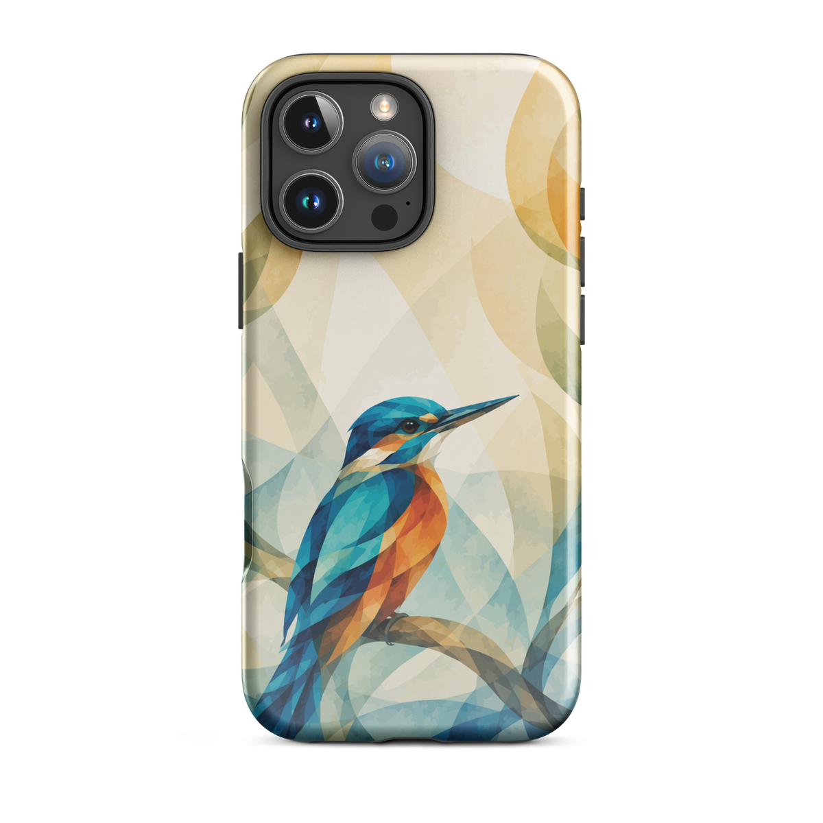 'Kōtare' iPhone 16 Pro Max tough phone case - protective glossy case NZ Australia