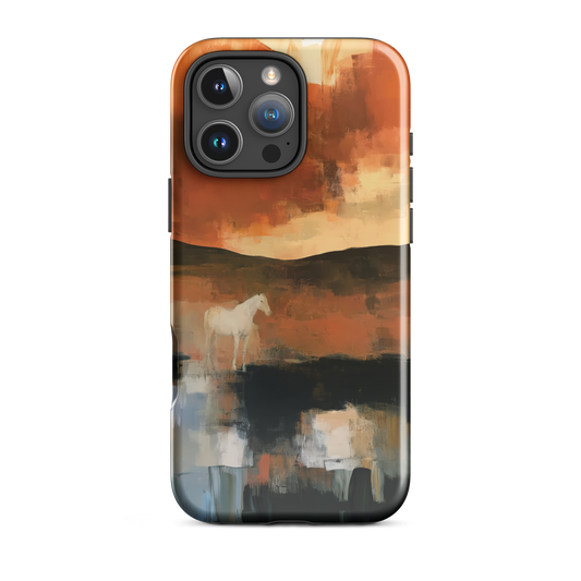 'Ember Fields' iPhone 16 Pro Max tough phone case - protective glossy case NZ Australia