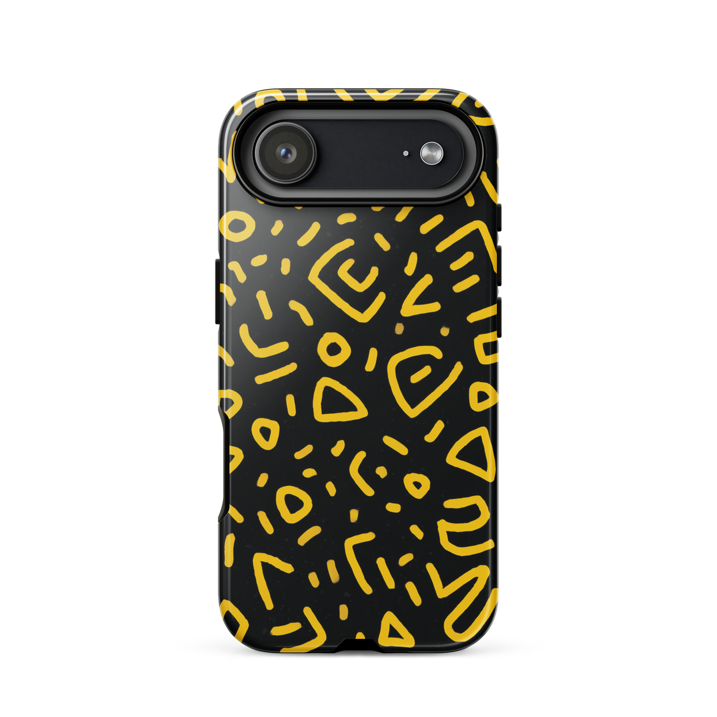 Retro scribbles phone case | Bold retro design NZ