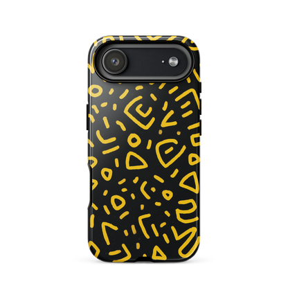 Retro scribbles phone case | Bold retro design NZ