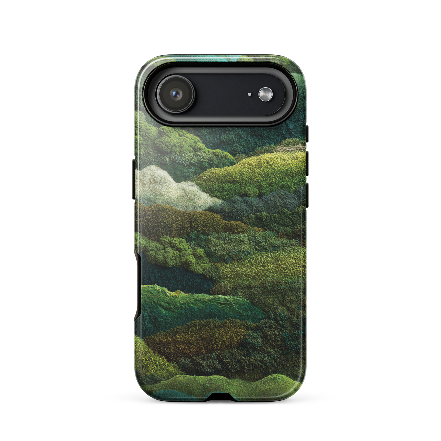Verdant layers phone case | Abstract green design NZ