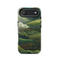 Verdant layers phone case | Abstract green design NZ