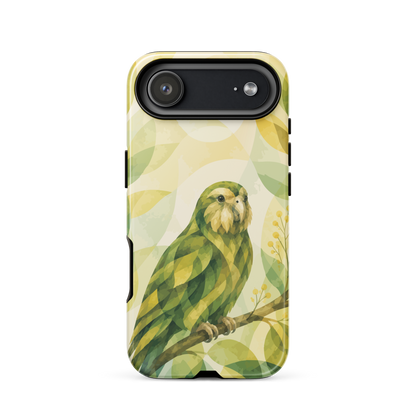 'Kākāpō' iPhone 17 Air tough phone case - protective glossy case NZ Australia