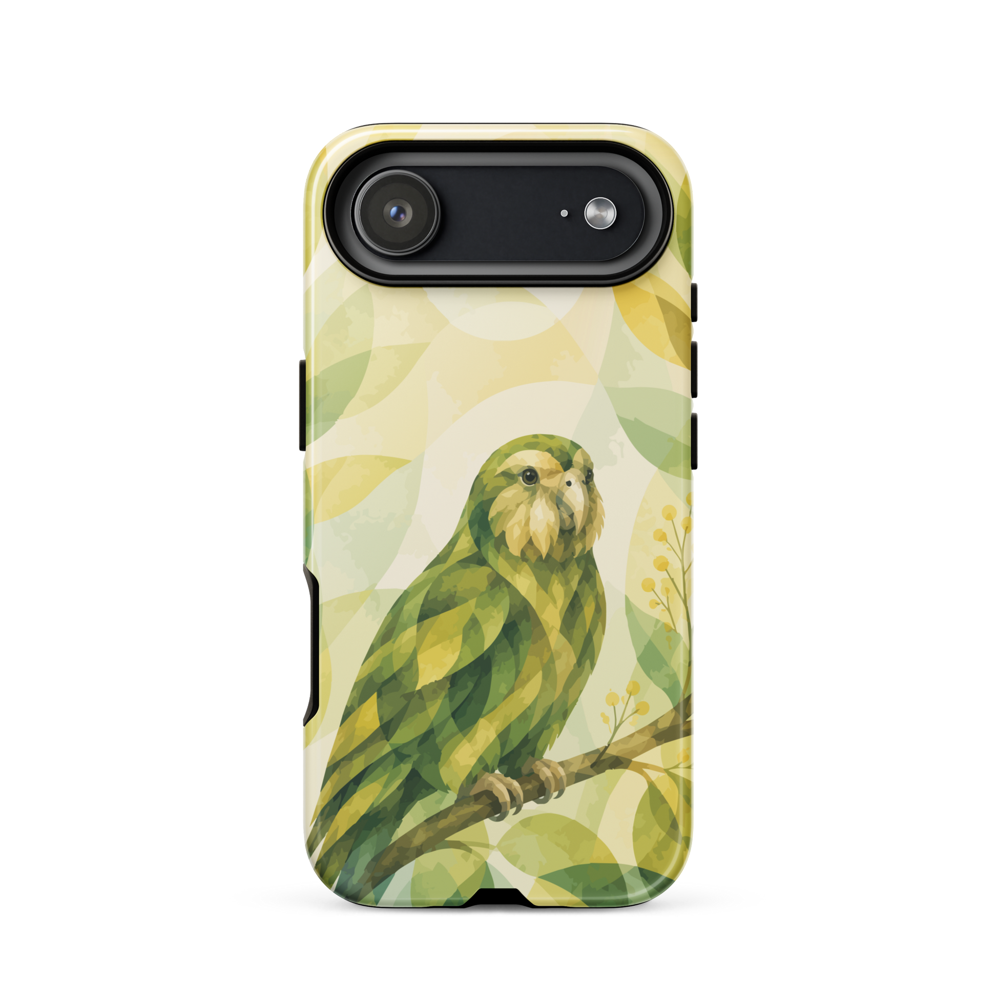 'Kākāpō' iPhone 17 Air tough phone case - protective glossy case NZ Australia