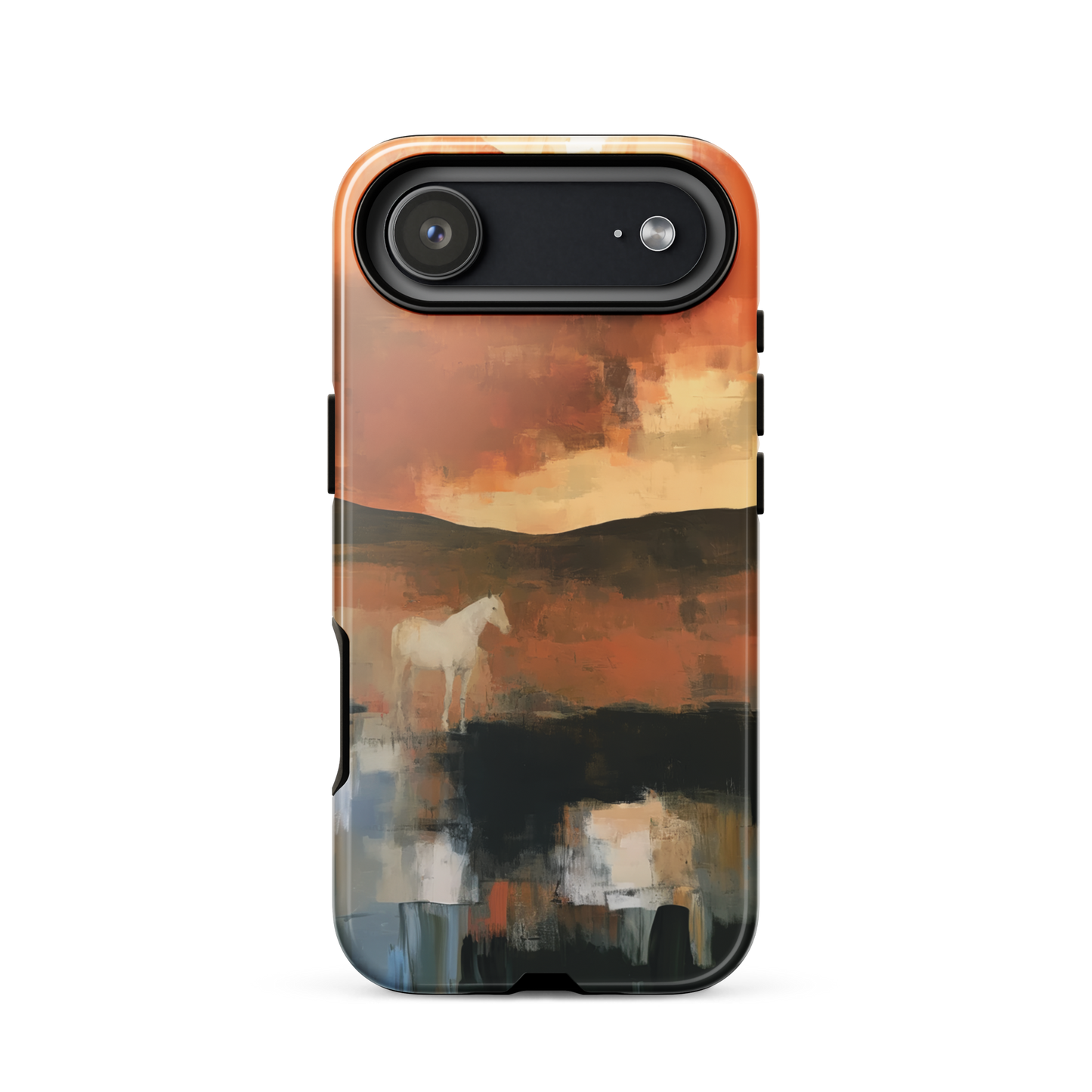 'Ember Fields' iPhone 17 Air tough phone case - protective glossy case NZ Australia