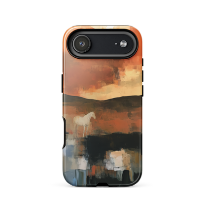 'Ember Fields' iPhone 17 Air tough phone case - protective glossy case NZ Australia