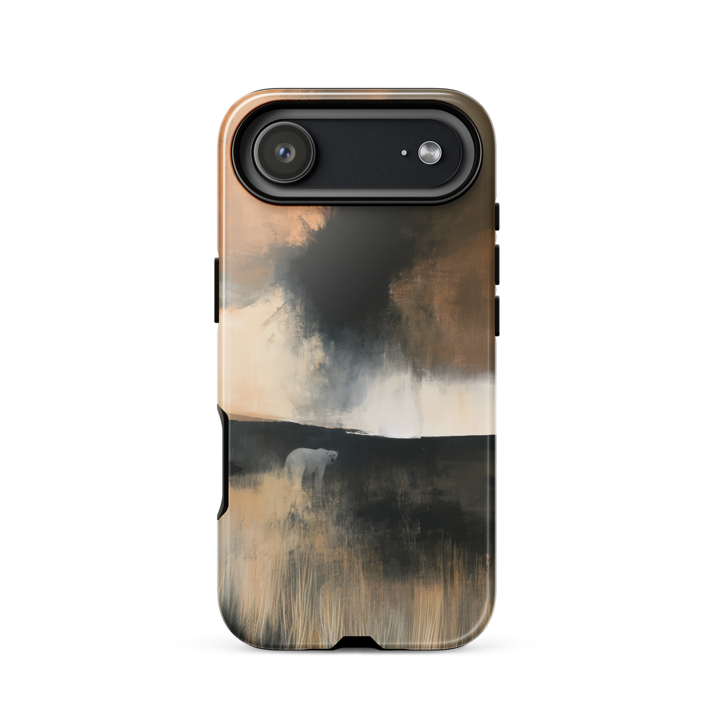 'Black Star' iPhone 17 Air tough phone case - protective glossy case NZ Australia