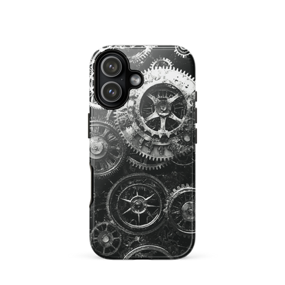 'Clockwork' iPhone 17 tough phone case - protective glossy case NZ Australia