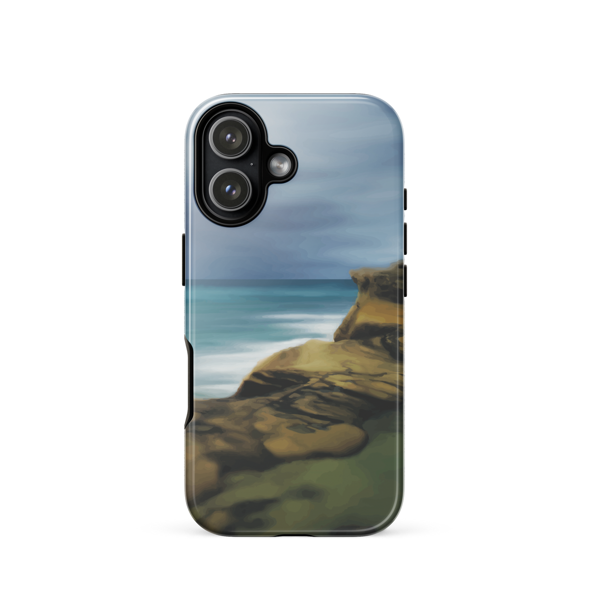 'Castle Point' iPhone 17 tough phone case - protective glossy case NZ Australia