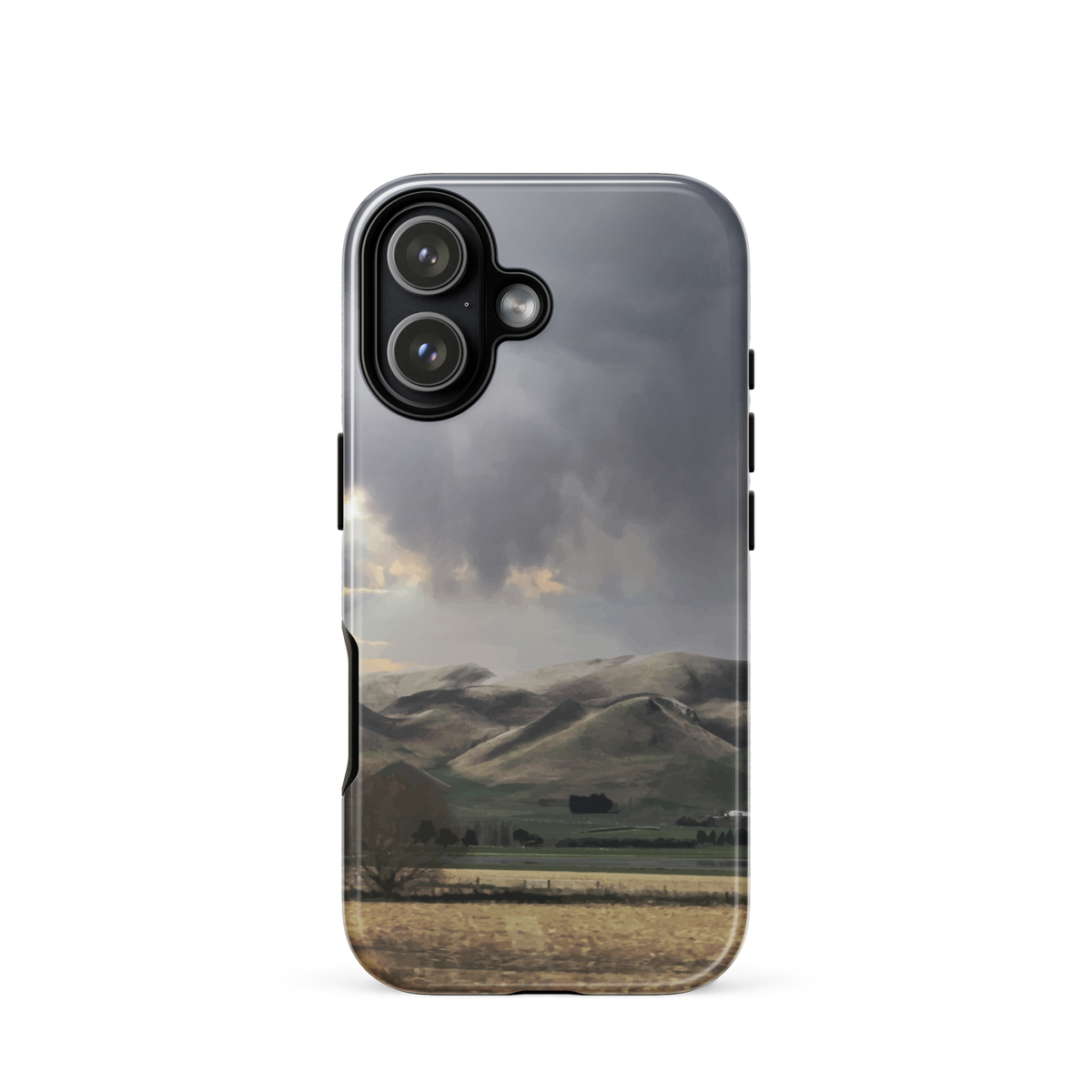 'Te Hauke' iPhone 17 tough phone case - protective glossy case NZ Australia