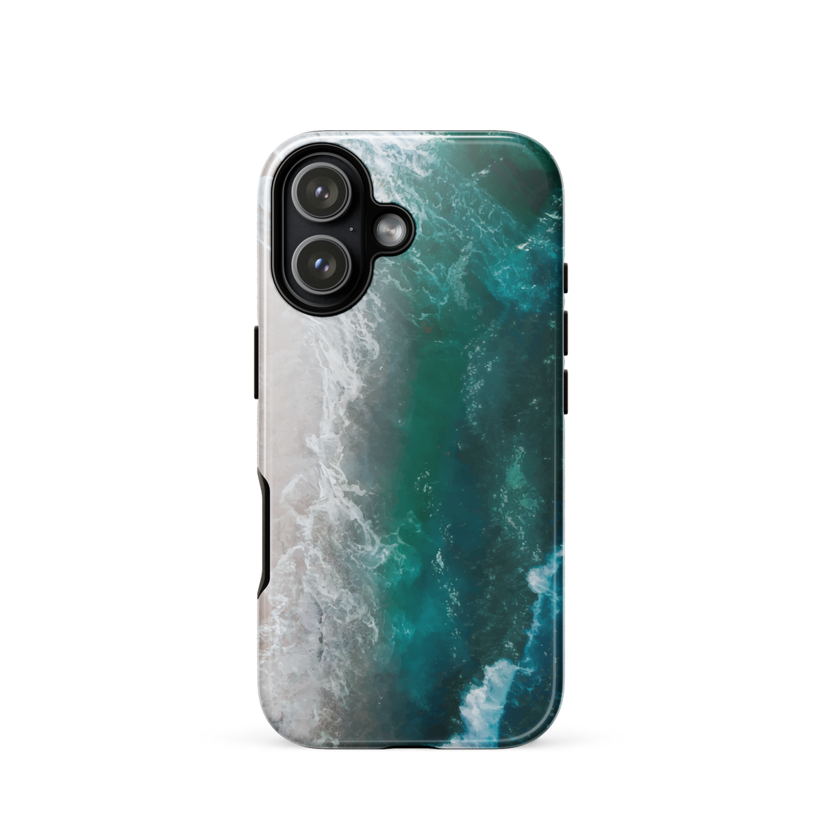 'Ocean View' iPhone 17 tough phone case - protective glossy case NZ Australia