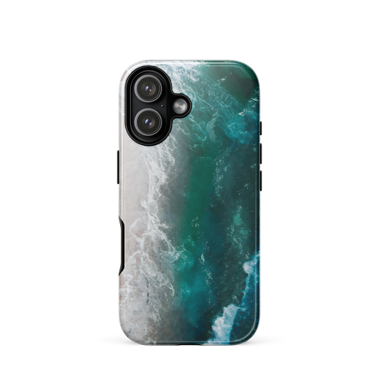 'Ocean View' iPhone 17 tough phone case - protective glossy case NZ Australia