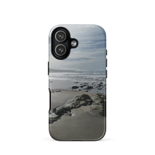 'Quick Sand' iPhone 17 tough phone case - protective glossy case NZ Australia