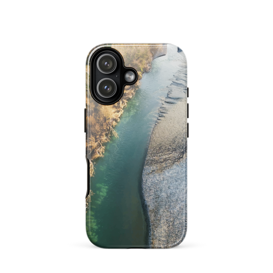 'Waters Edge' iPhone 17 tough phone case - protective glossy case NZ Australia
