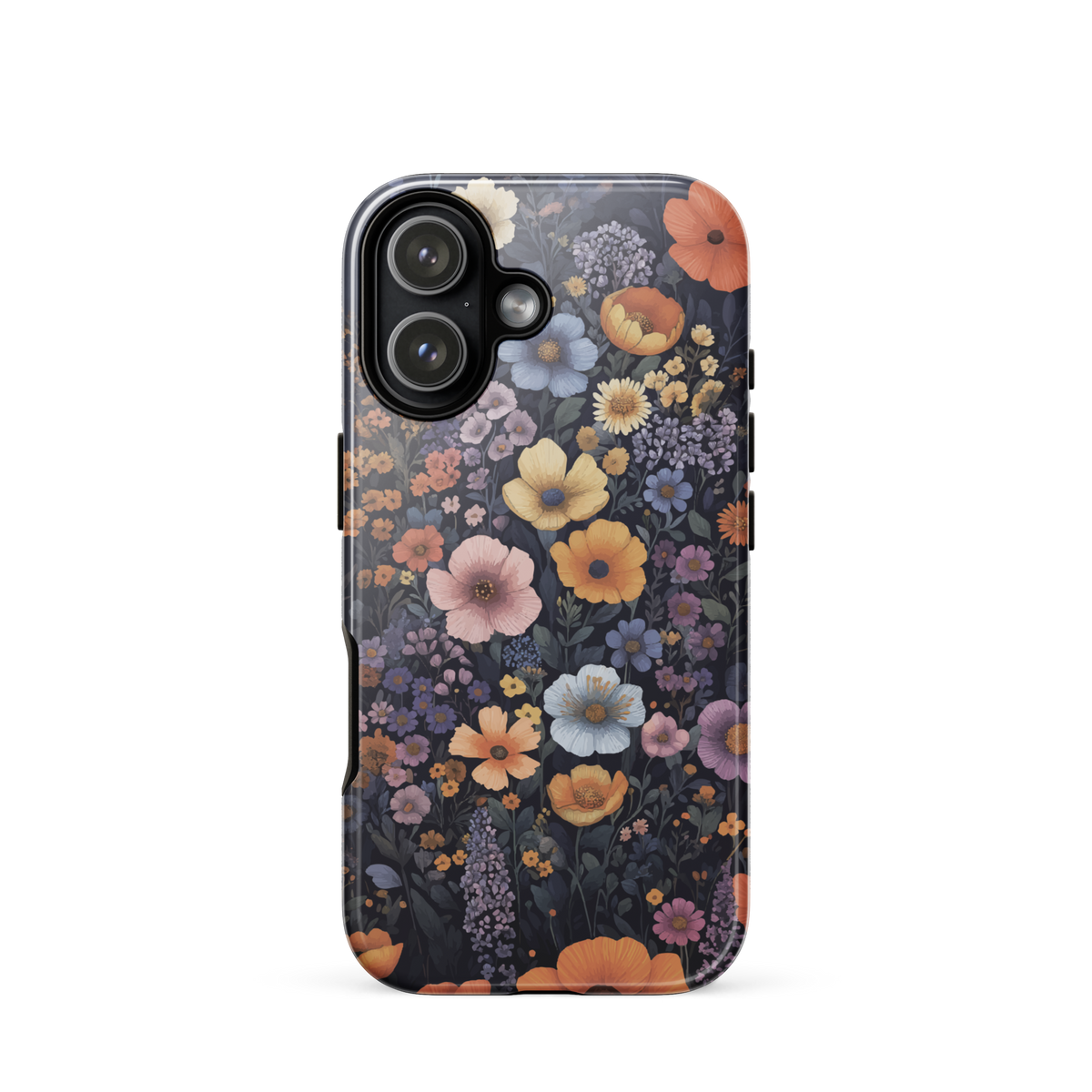 'Wildflowers' iPhone 17 tough phone case - protective glossy case NZ Australia