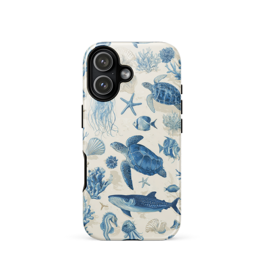 Ocean sketchbook phone case | Coastal marine design NZ