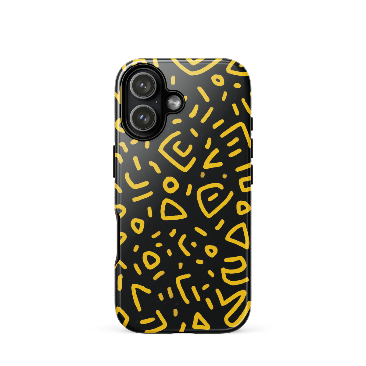 Retro scribbles phone case | Bold retro design NZ